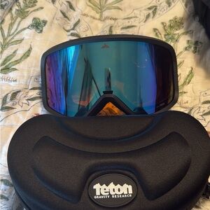 Ski Goggles with Blue Lens. Teton gravity research